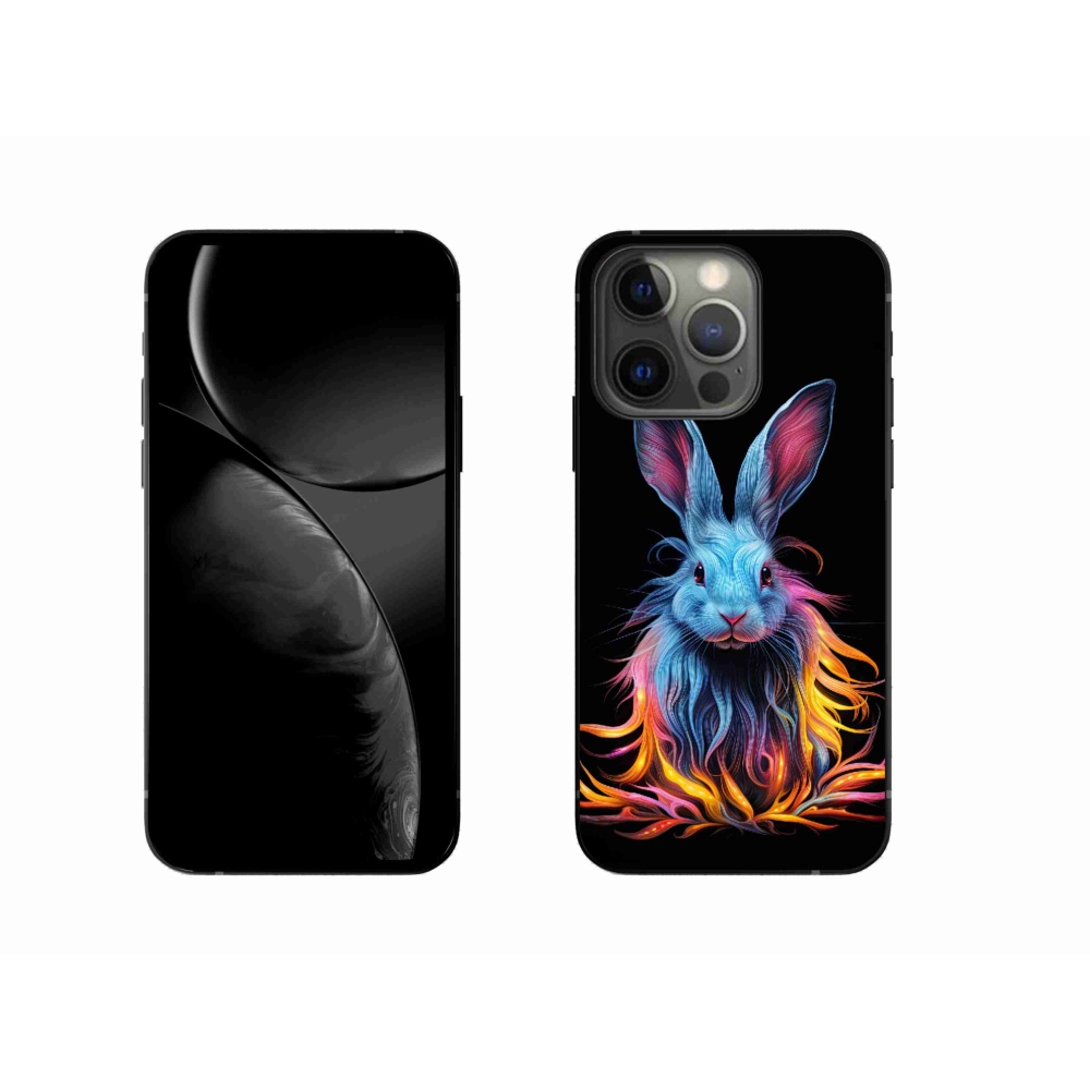 Zselés borítás mmCase iPhone 13 Pro készülékhez - absztrakt nyúl