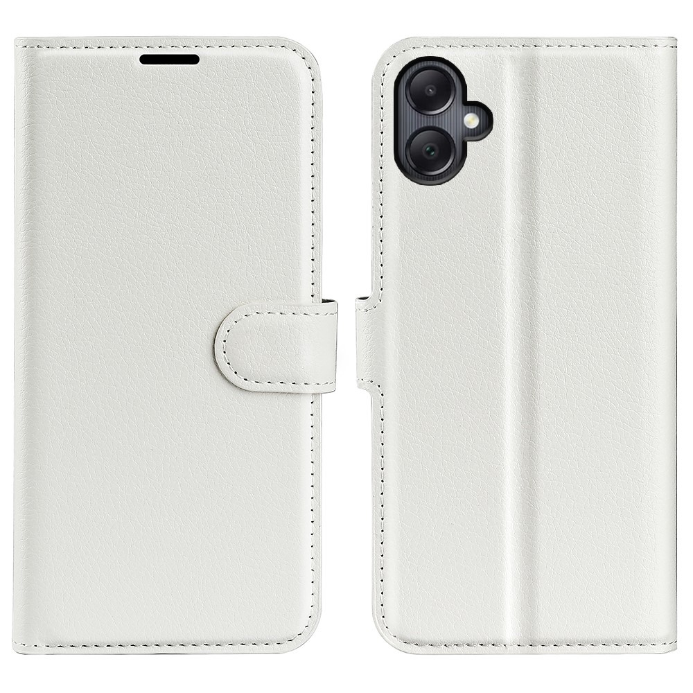 Litchi könyv tok Samsung Galaxy A06 4G - fehér