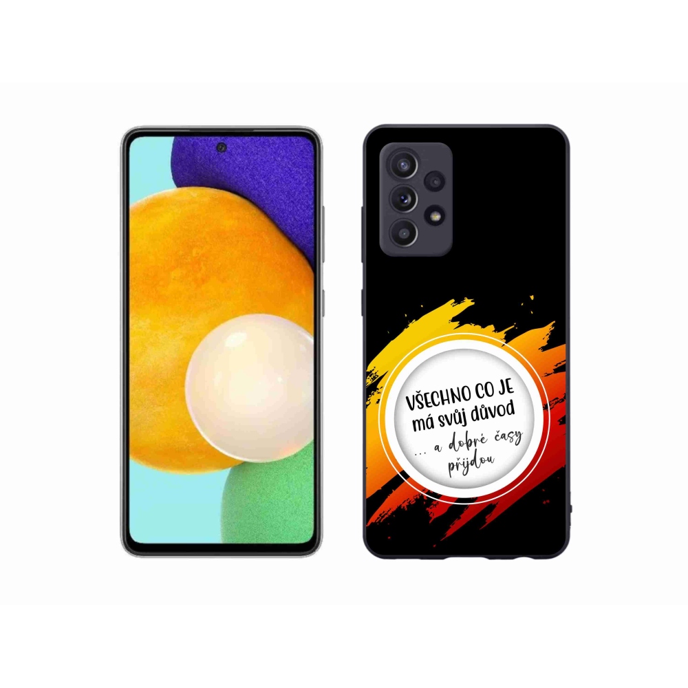 Gél borítás mmCase Samsung Galaxy A52s 5G - idézet 3 fekete háttér