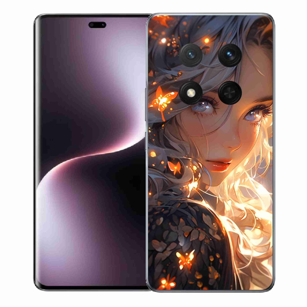 Gél borító mmCase a Honor Magic 7 Lite 5G számára - lány és pillangók