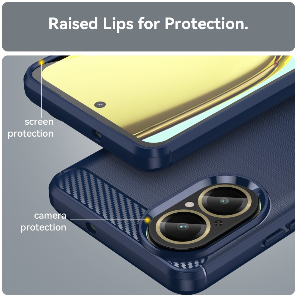 Szénálló zselés tok mobilhoz Realme C67 - kék