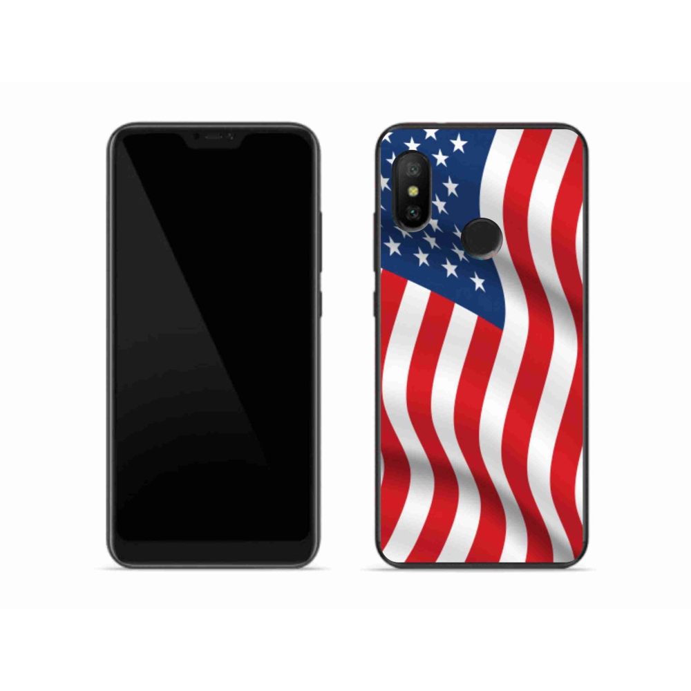 Gél borítás mmCase a Xiaomi Mi A2 Lite számára - amerikai zászló