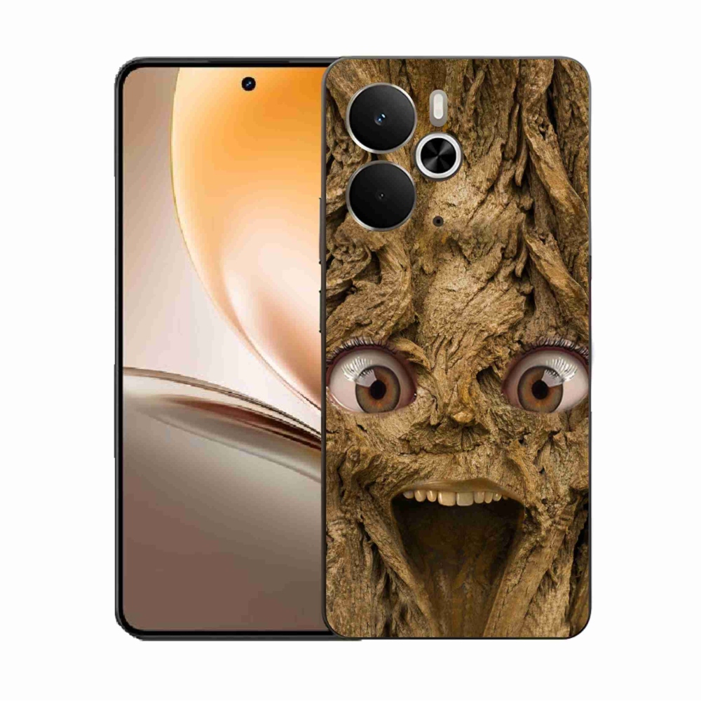 Gél borító mmCase a Realme 14 5G készülékhez - boldog fa szemekkel