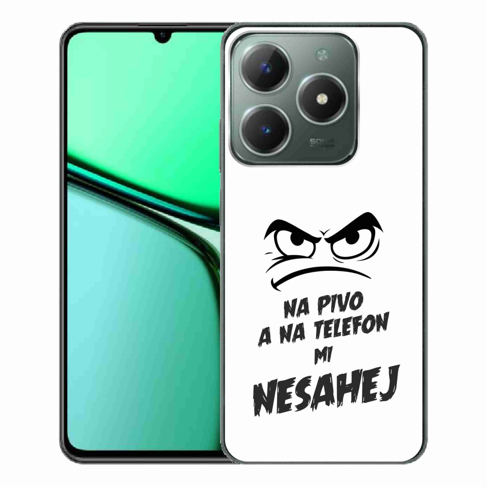 Gél borítás mmCase a Realme C61 készülékhez - sör motívum 2 fehér háttér