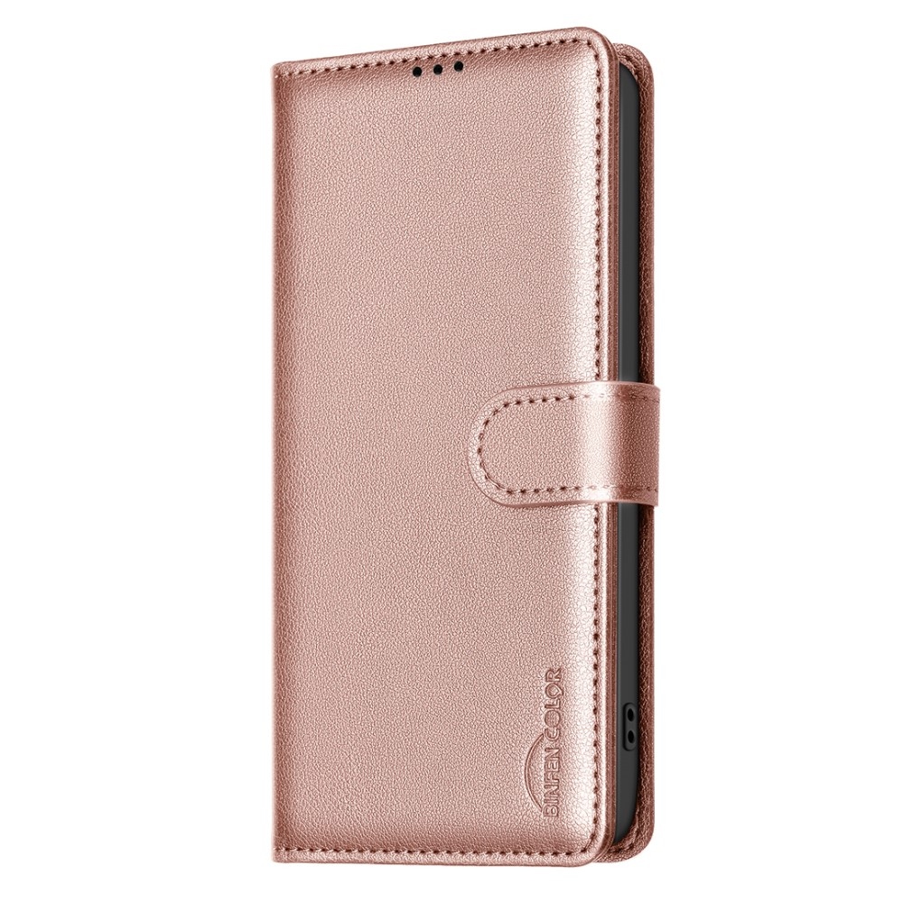 BNF könyv tok Google Pixel 9/9 Pro készülékhez - rózsaarany