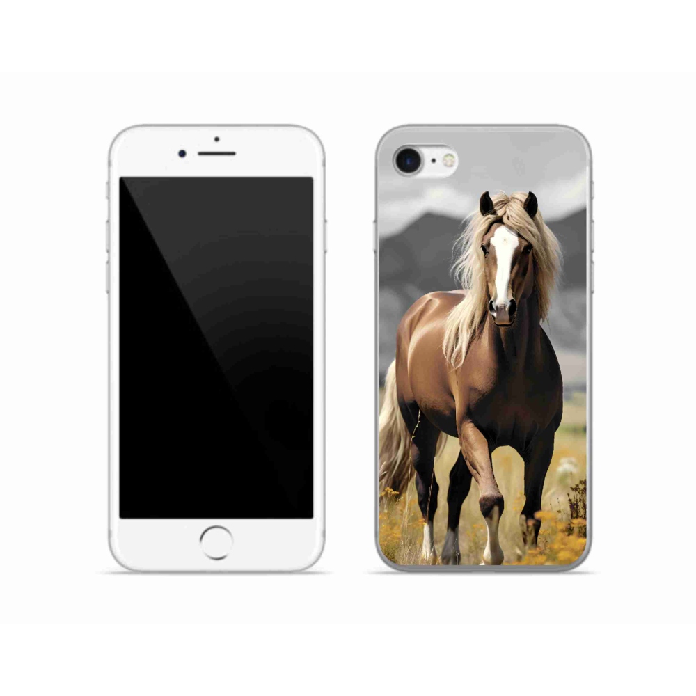Zselés borítás mmCase iPhone SE (2020) - barna ló 1
