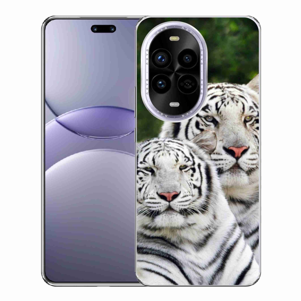 Gél borítás mmCase a Huawei Nova 13 Pro 5G-n - fehér tigrisek