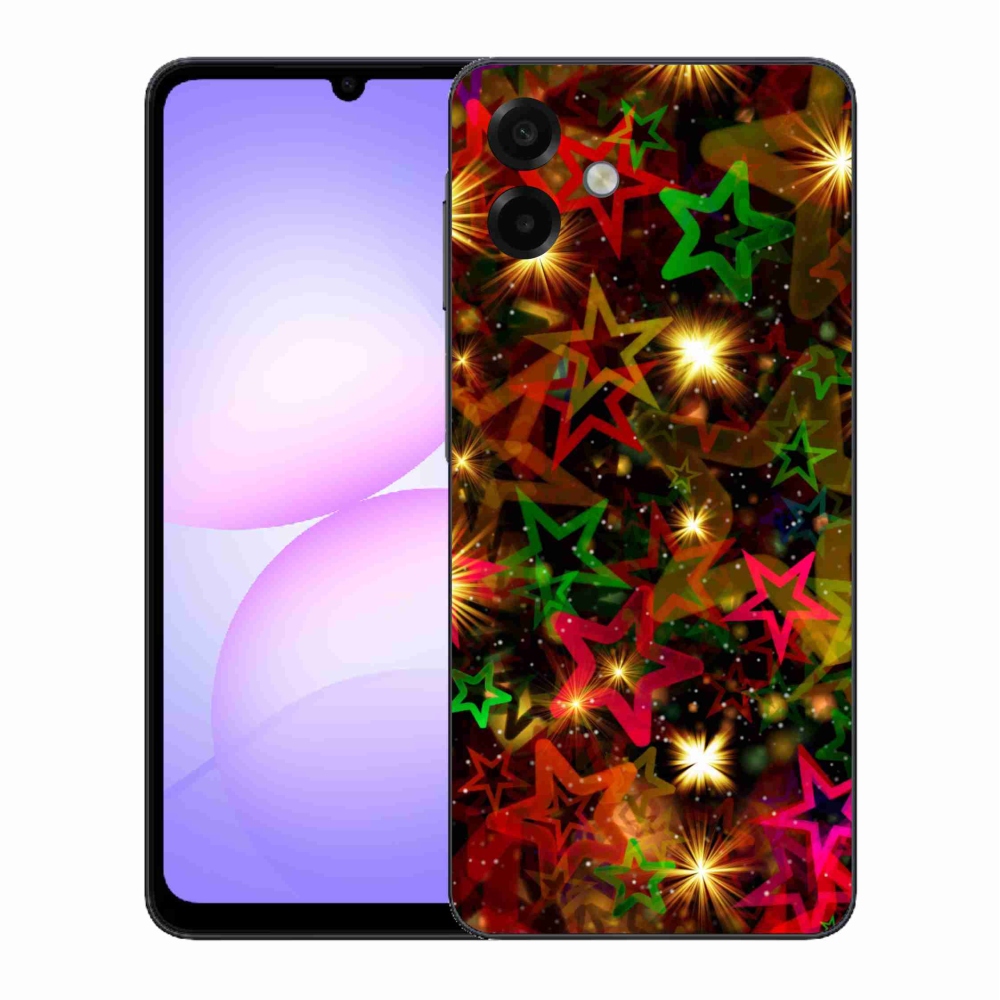 Zselés borítás mmCase Samsung Galaxy A07 4G - színes csillagok