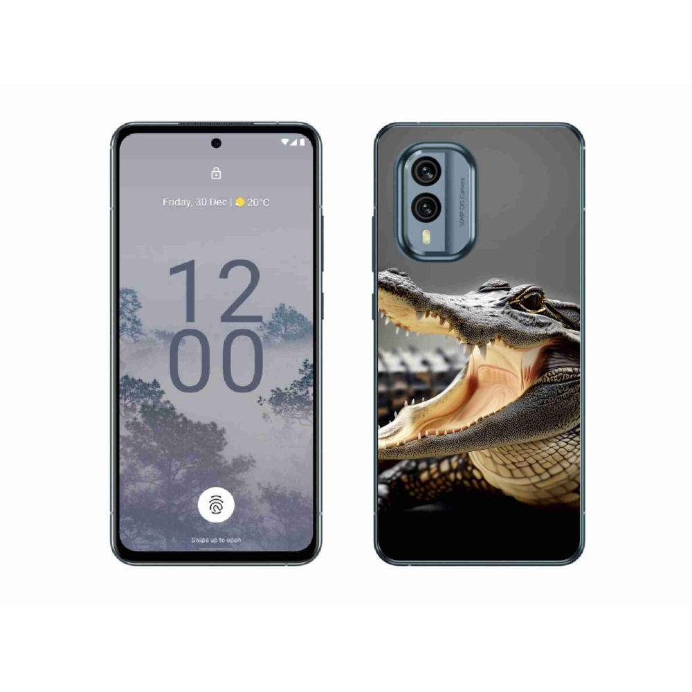 Zselés borítás mmCase a Nokia X30 5G készülékhez - krokodil