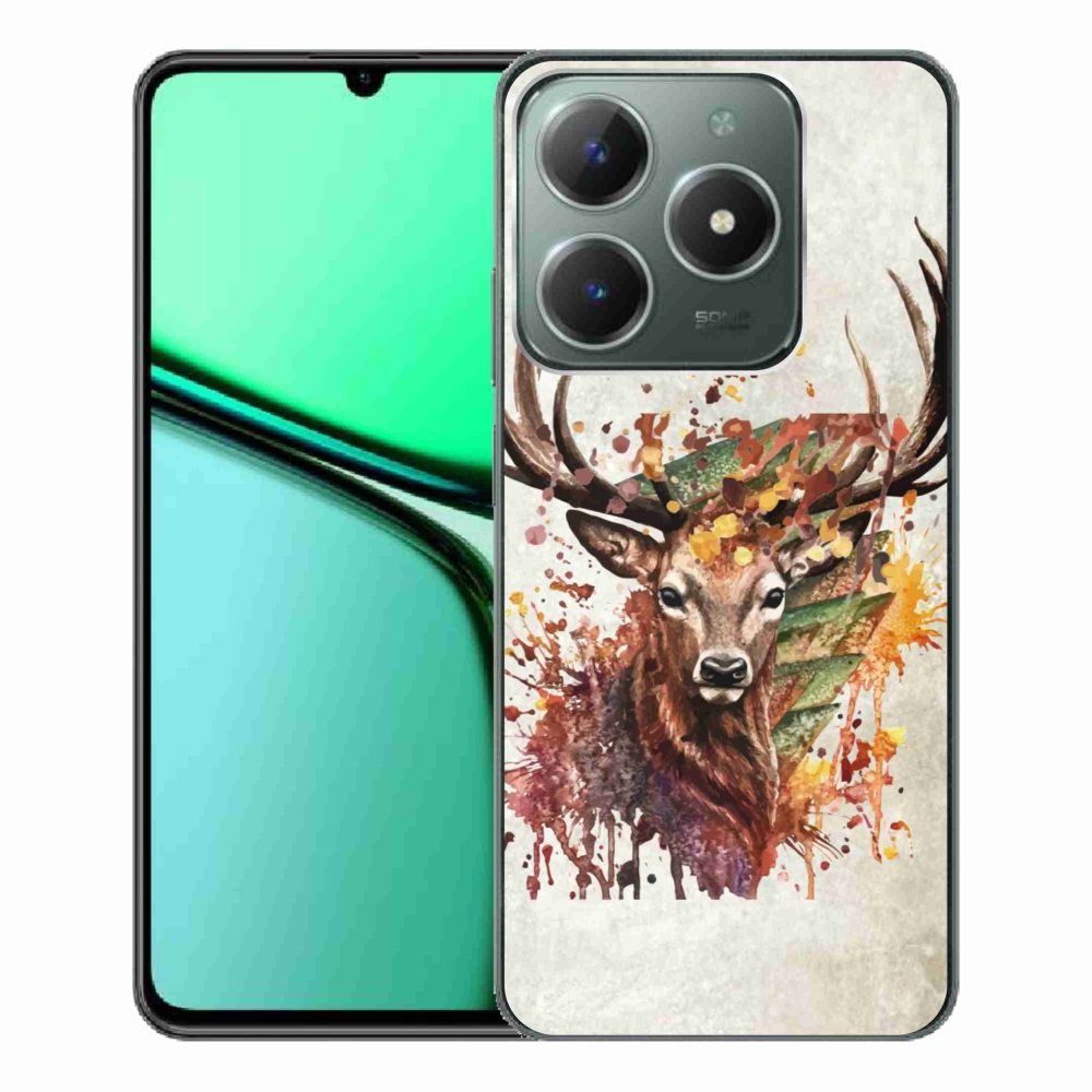 Gél tok mmCase a Realme C61 készülékhez - szarvas 1