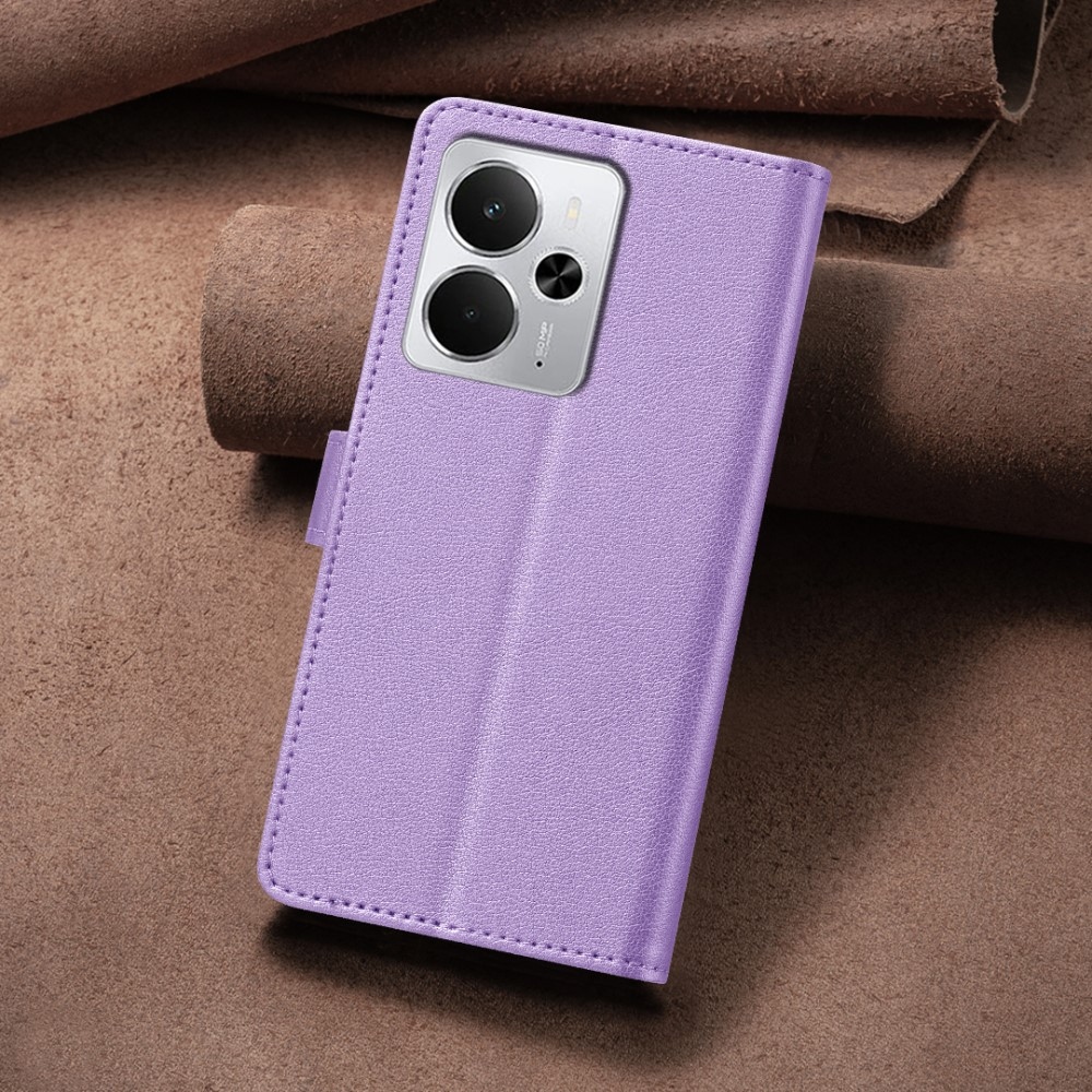 BINFEN könyvtáska a Realme 14 5G készülékhez - lila