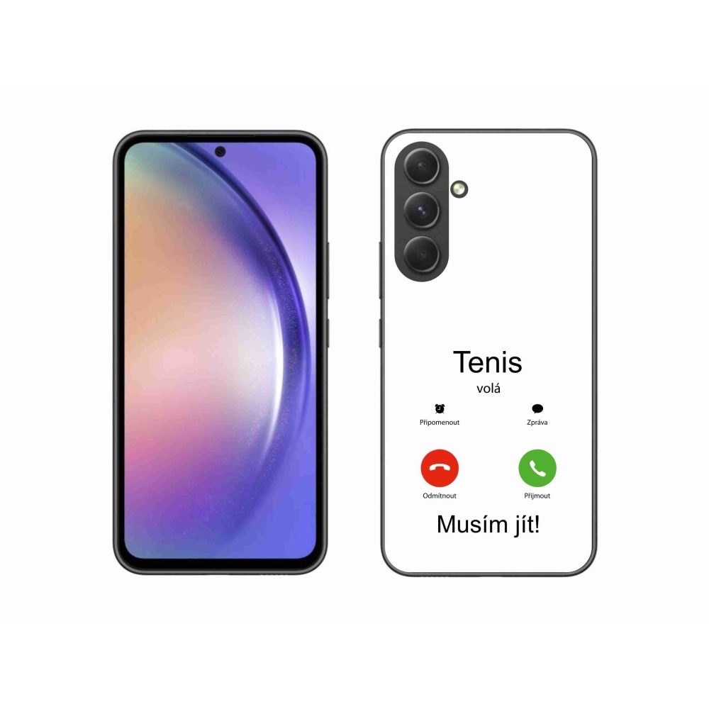 Gél borítás mmCase Samsung Galaxy A54 5G - tenisz hívások fehér háttérrel