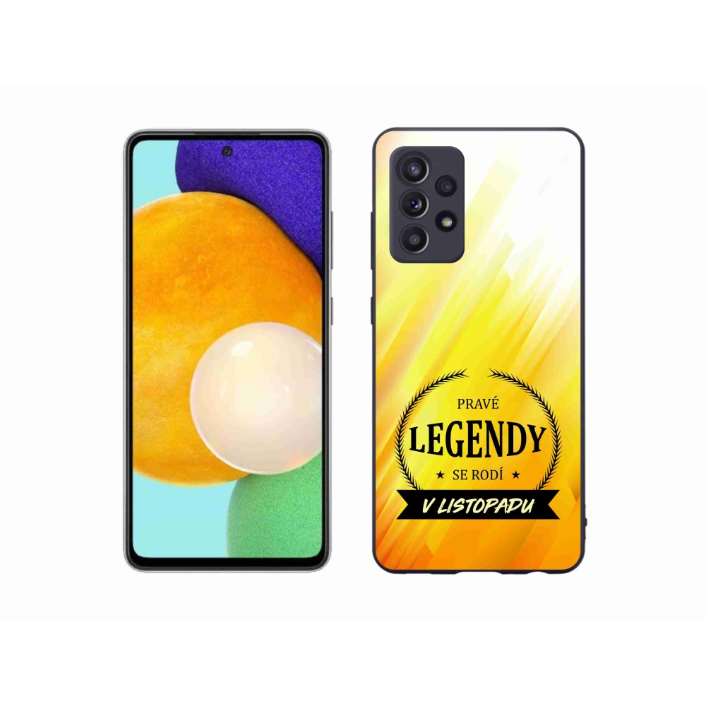 Gél borítás mmCase Samsung Galaxy A52s 5G - Legendák novemberben sárga háttérrel