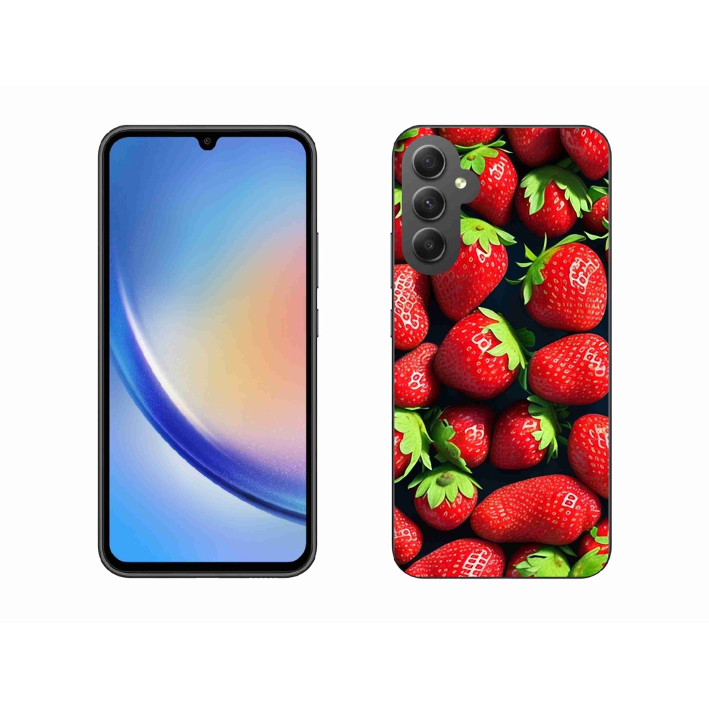 Gél védőhuzat mmCase Samsung Galaxy A34 5G - eper