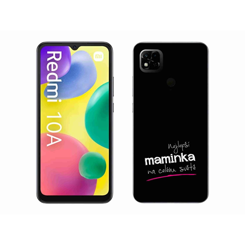 Gél borító mmCase a Xiaomi Redmi 10A - legjobb anya 4 fekete háttérrel
