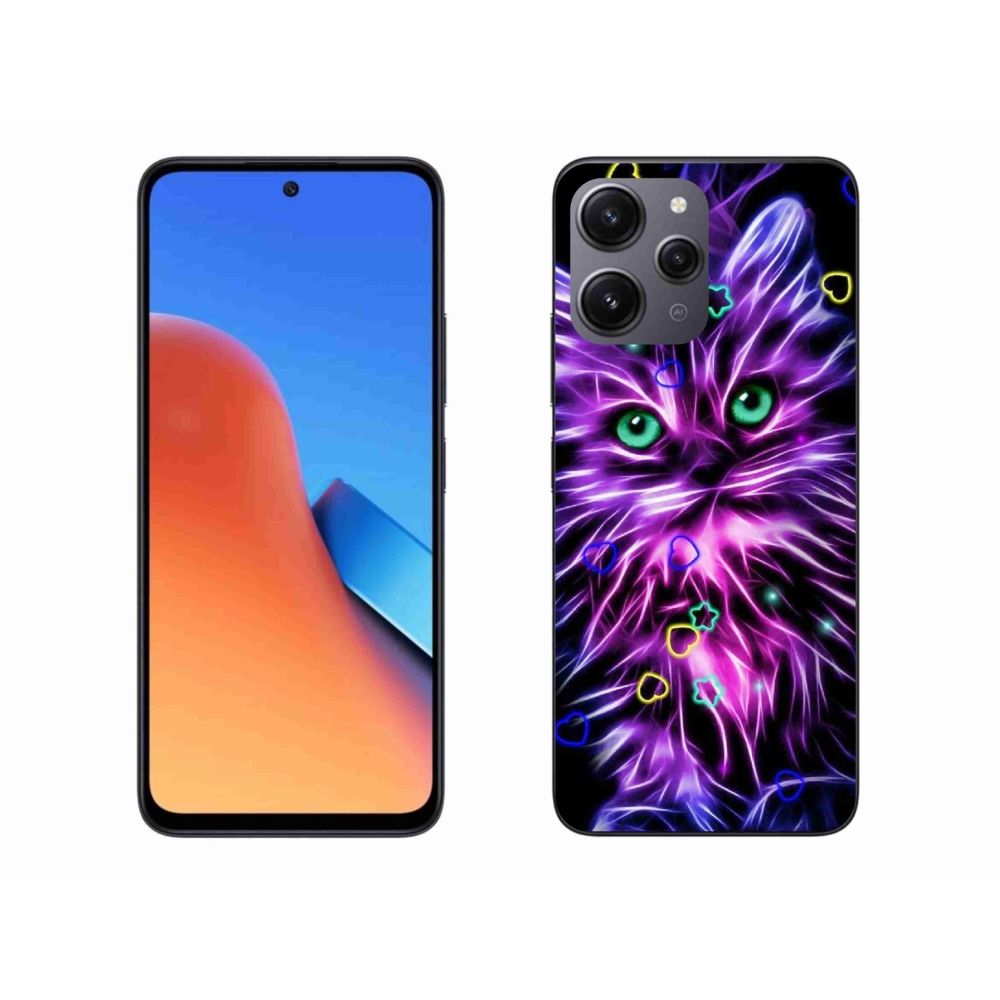 Gél borítás mmCase a Xiaomi Redmi 12-hez - absztrakt macska