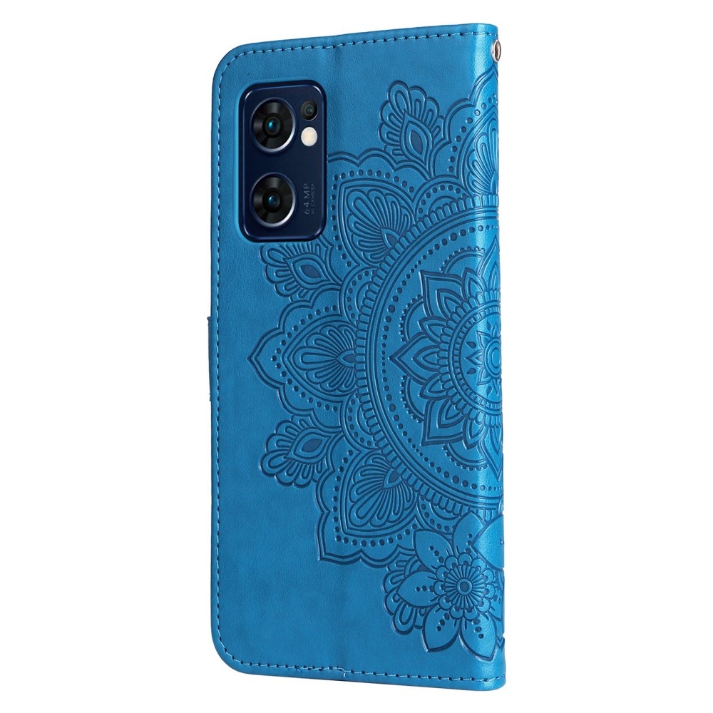 Mandala könyv tok az Oppo Find X5 Lite készülékhez - kék