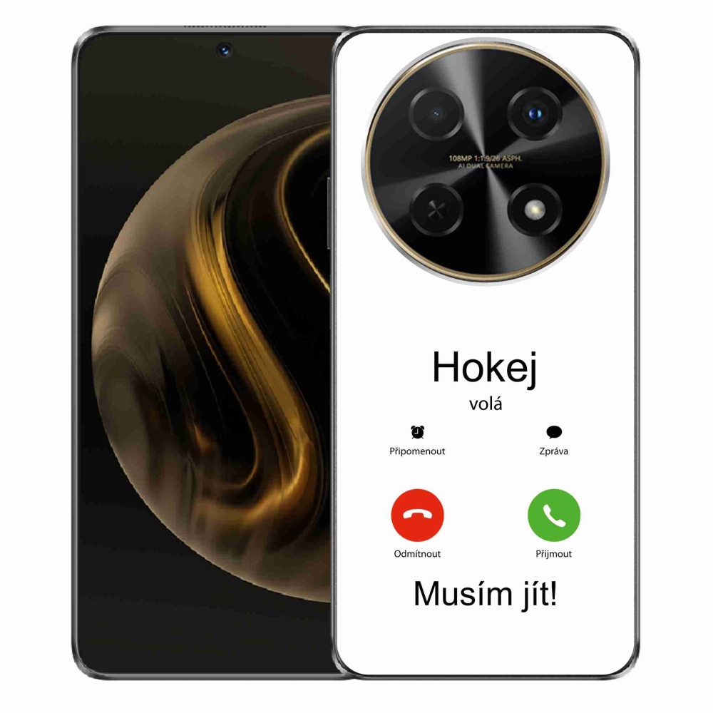 Gél borítás mmCase a Huawei Nova 12i - hoki hívások fehér háttérrel