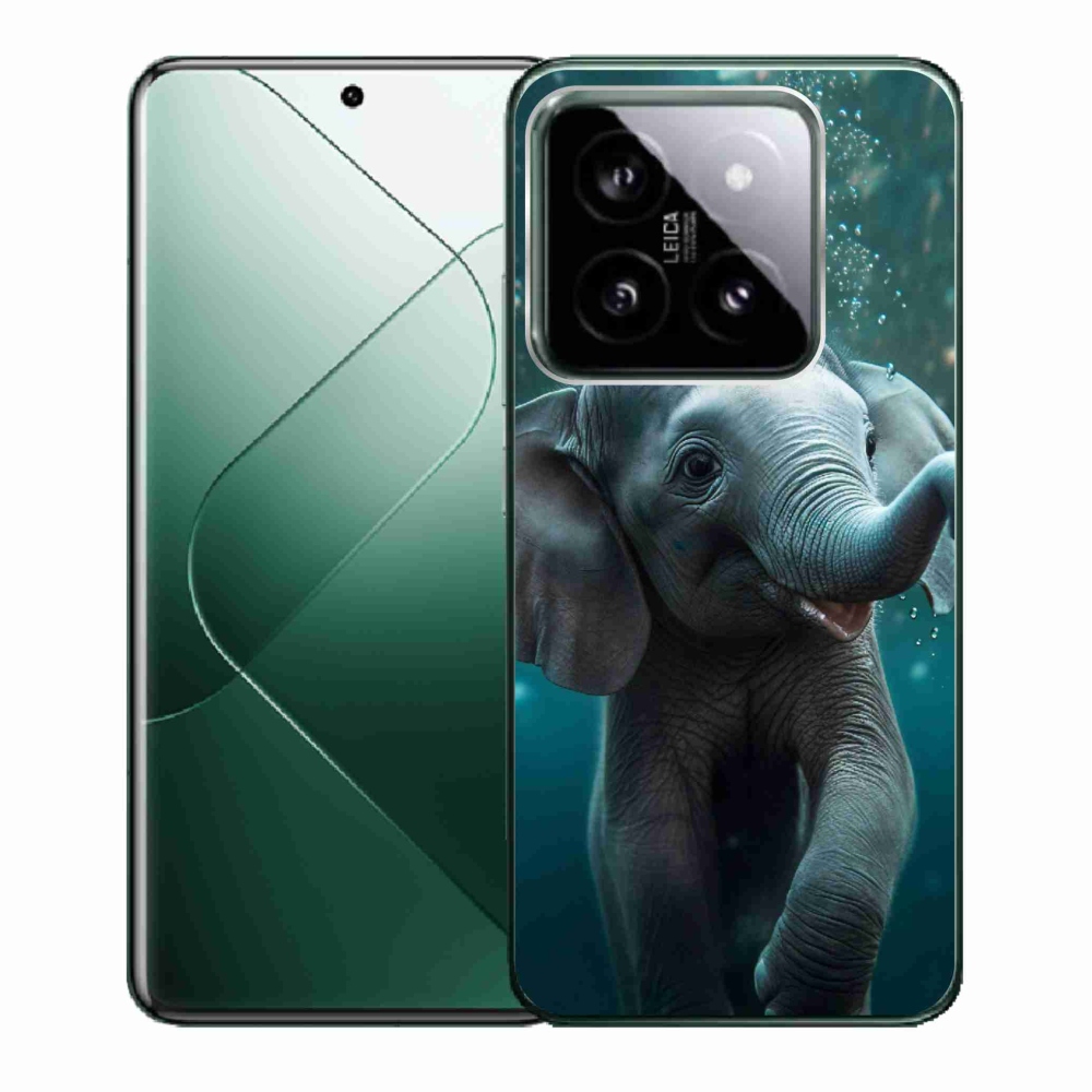 Gél borítás mmCase a Xiaomi 14 - elefánt a víz alatt