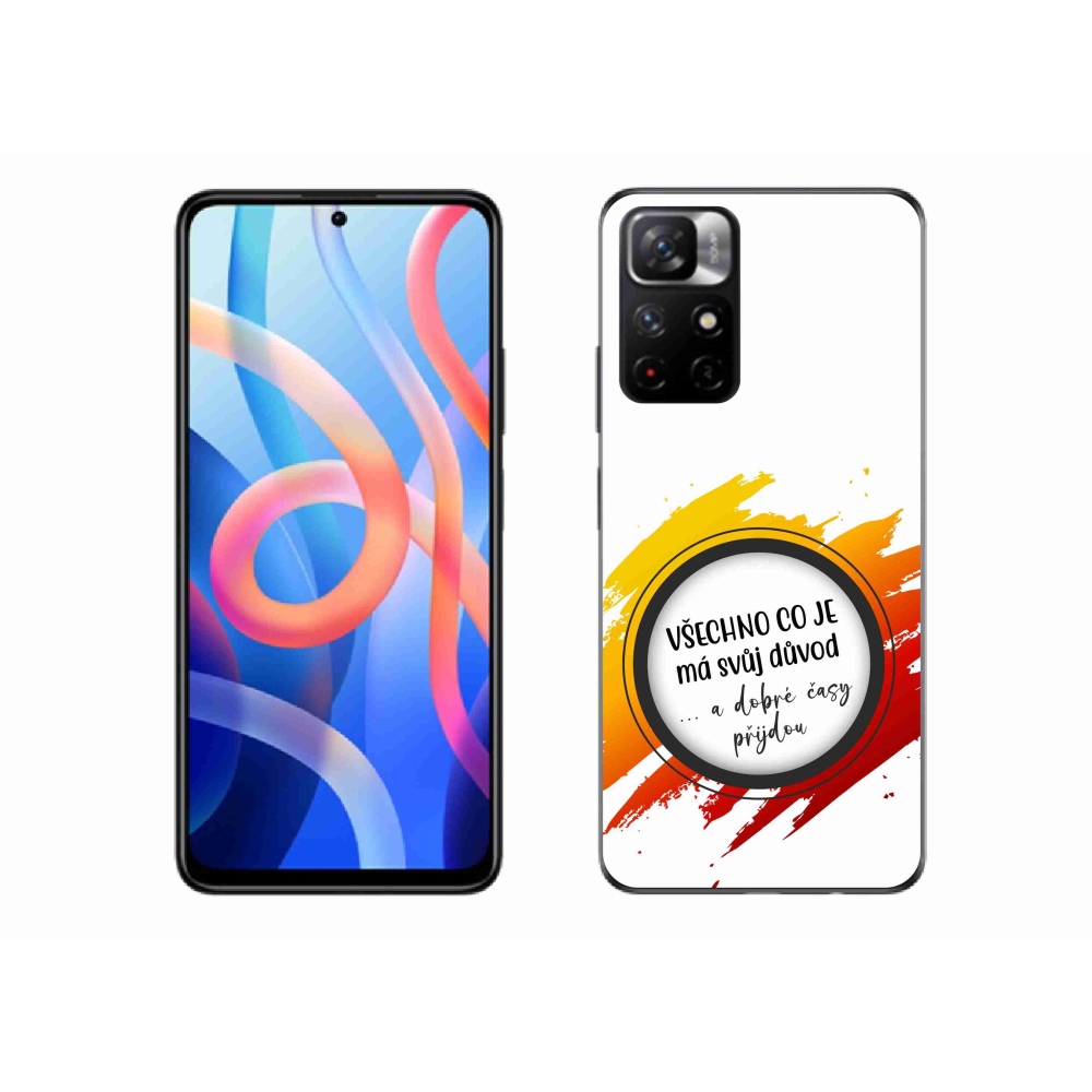 Gél borító mmCase a Xiaomi Redmi Note 11S 5G-hez - idézem 3 fehér háttér