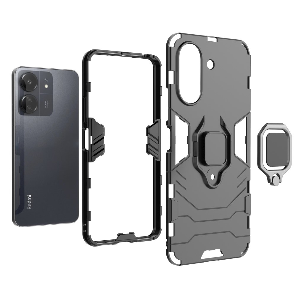 Guardy tartós borító Xiaomi Poco C65/Redmi 13C készülékhez - fekete