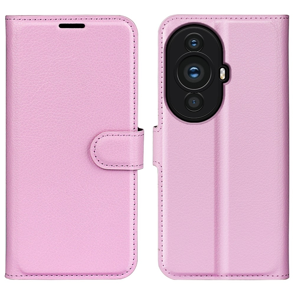 Litchi könyv tok a Huawei Nova 11-hez - rózsaszínű