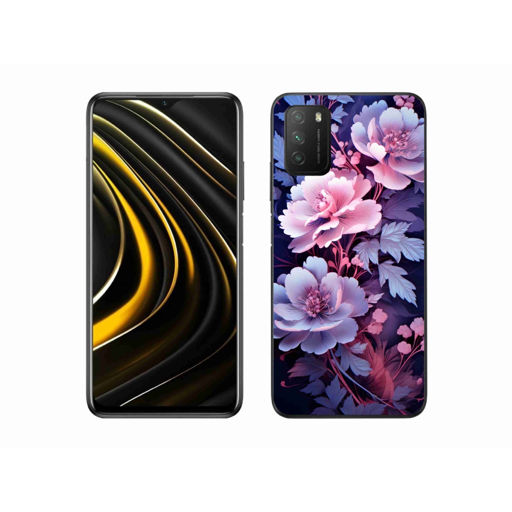 Gél borító mmCase a Xiaomi Poco M3-hoz - virágok 11