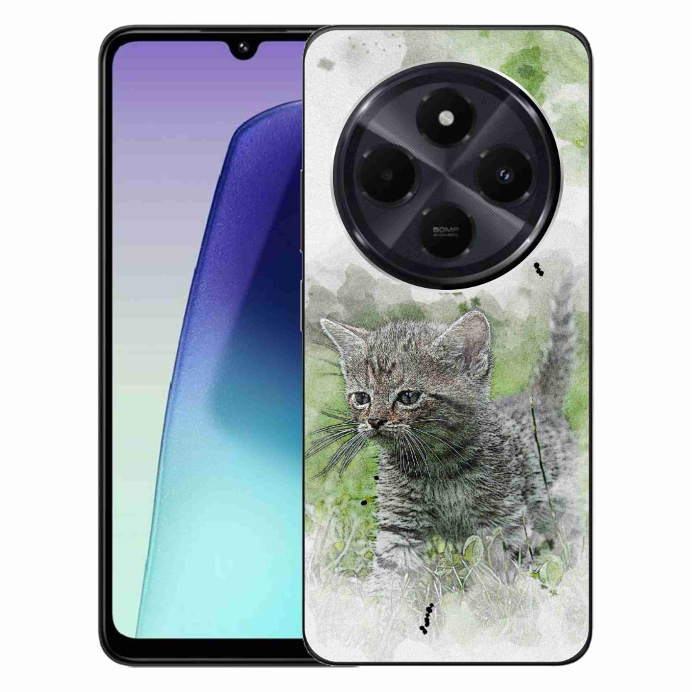 Gél borítás mmCase a Xiaomi Redmi 14C/Poco C75-hez - aranyos cica 1