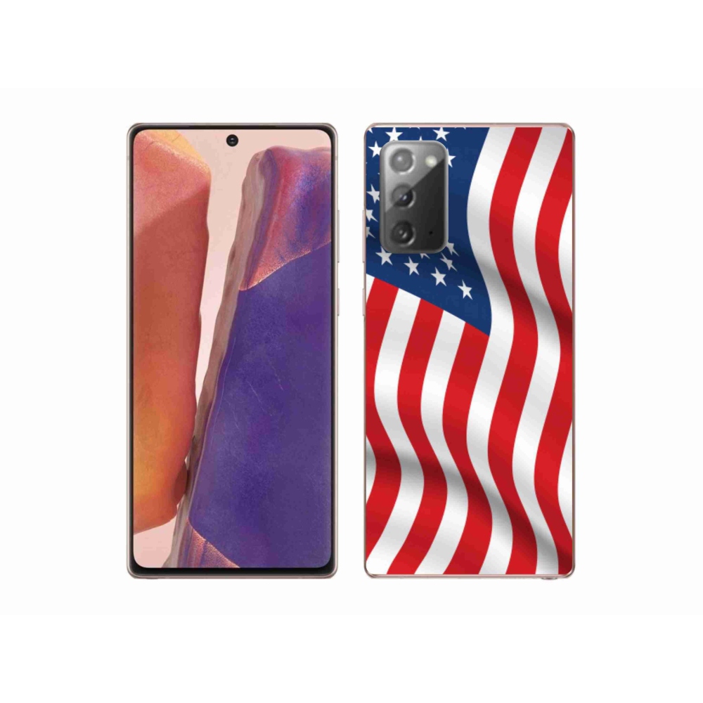 Gél védőhuzat mmCase Samsung Galaxy Note 20/Note 20 5G - amerikai zászlóhoz