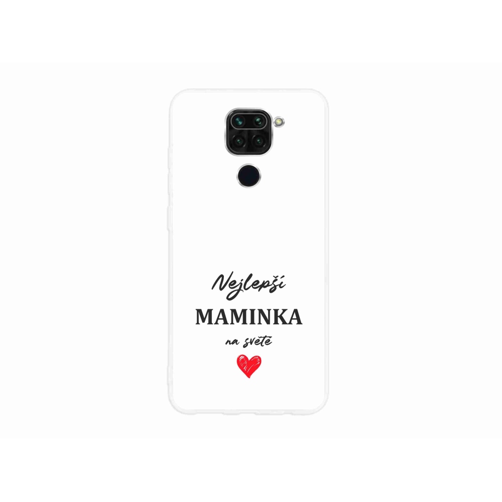 Gél borító mmCase a Xiaomi Redmi Note 9-hez - legjobb anya 1 fehér háttér