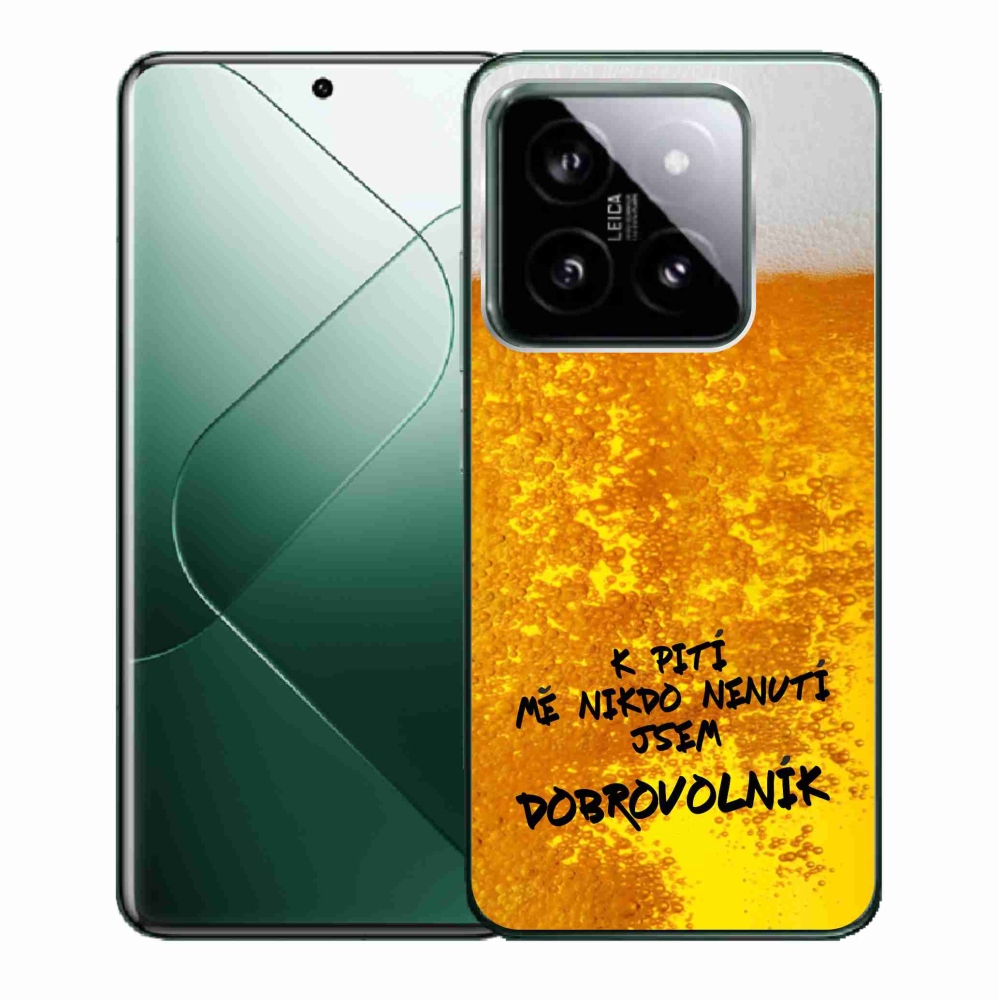 Gél borító mmCase a Xiaomi 14 - sör motívum 4