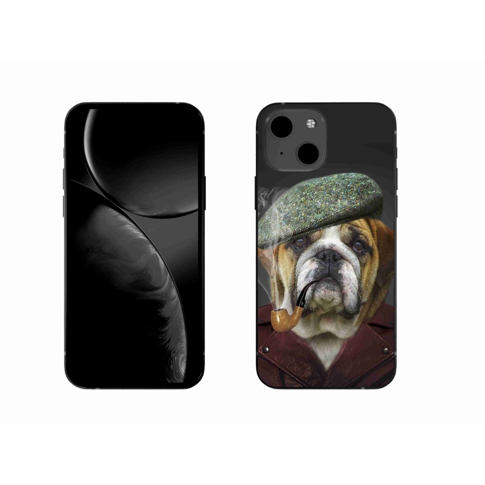 Zselés borítás mmCase iPhone 13 készülékhez - kutya csővel