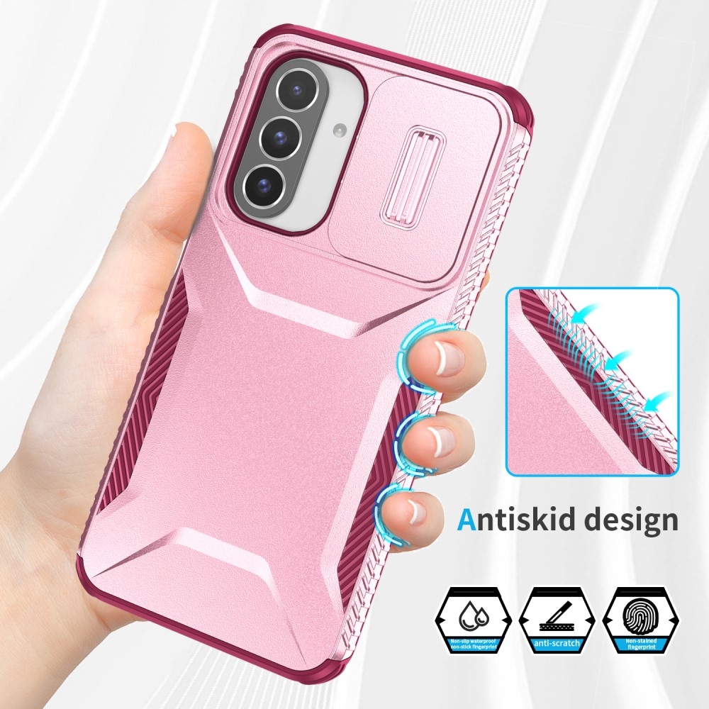Csúszik tartós borítás Samsung Galaxy A26 5G - rózsaszín / bordó