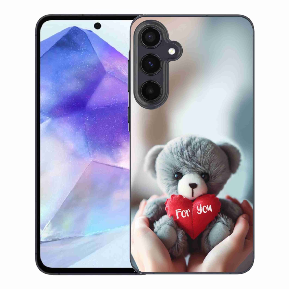 Gél borítás mmCase Samsung Galaxy A55 5G - mackó a szerelmesek számára