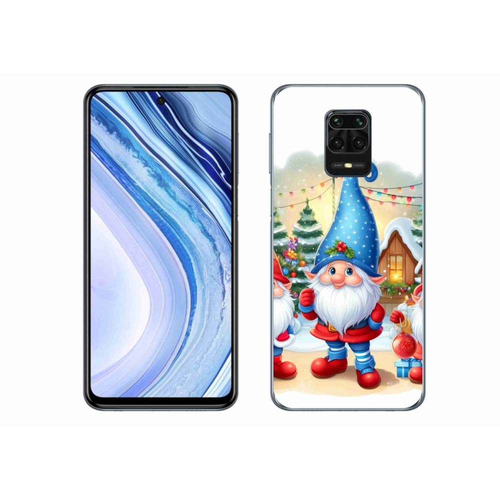 Gél borítás mmCase a Xiaomi Redmi Note 9 Pro-hoz - Karácsonyi manók