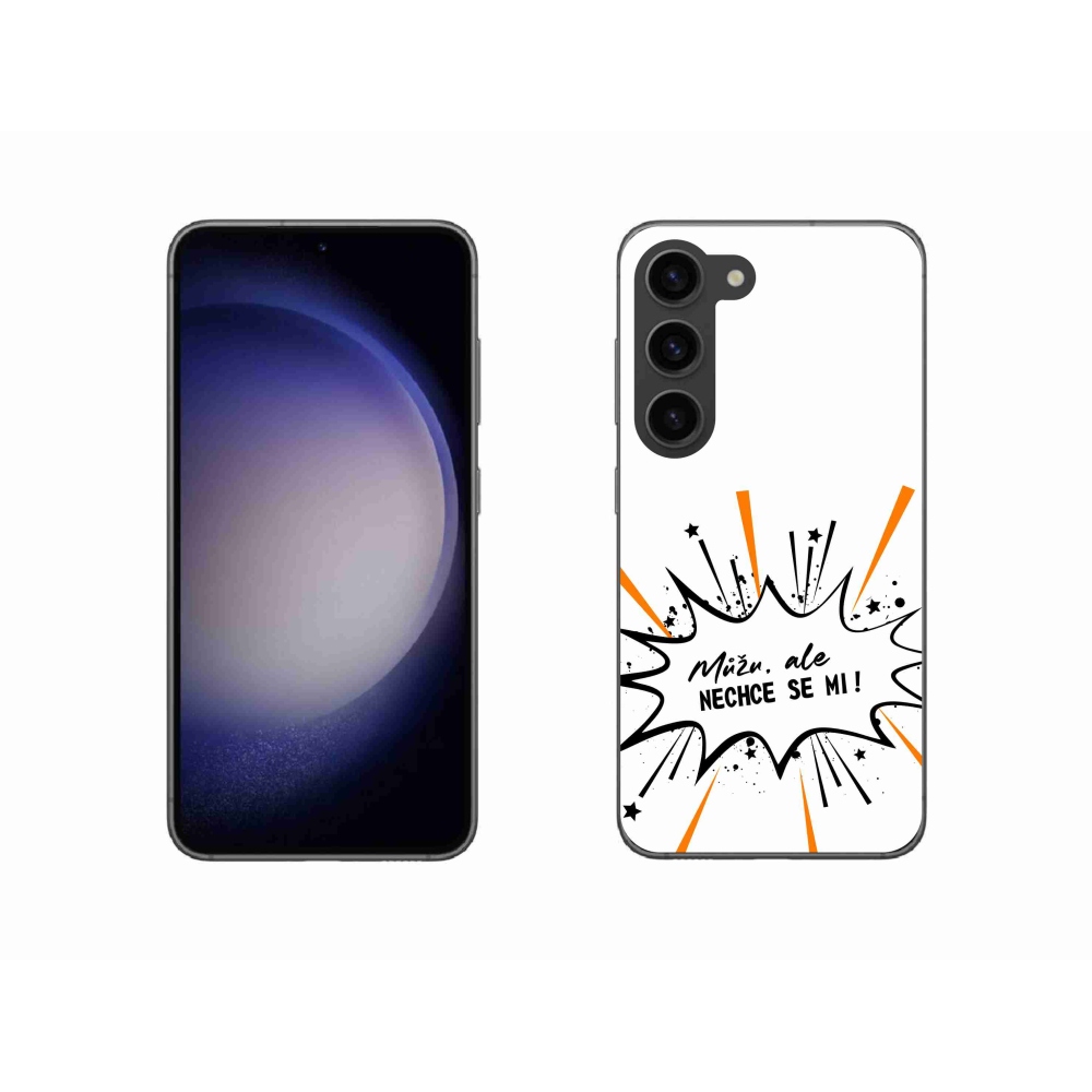 Gél borító mmCase Samsung Galaxy S23 5G - vicces szöveg 11 fehér háttér