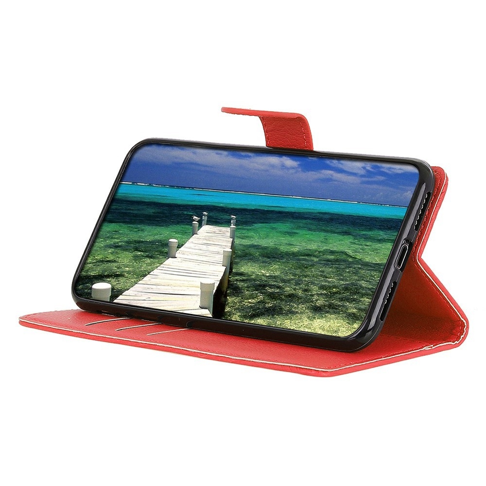 Litchie könyvtáska Samsung Galaxy A56 5G - piros