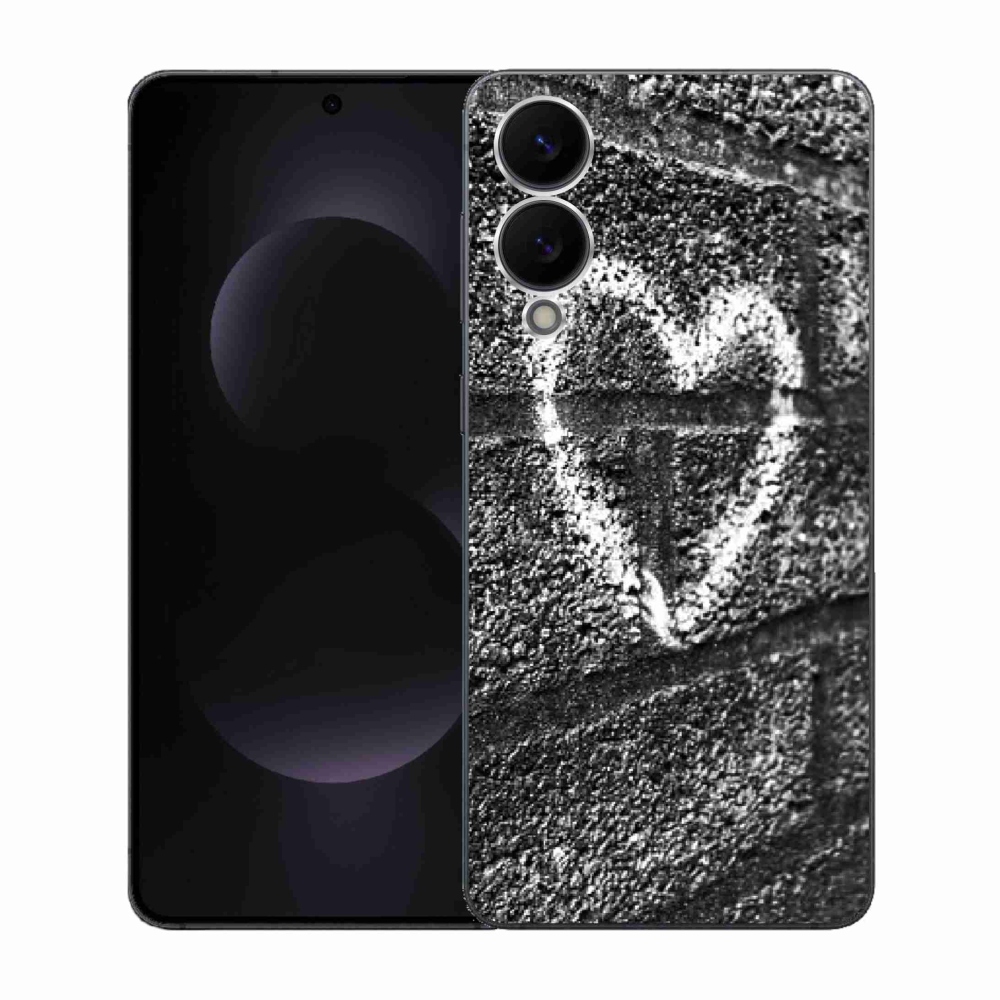 Gél borítás mmCase Samsung Galaxy S25 Edge készülékhez - szív a falon