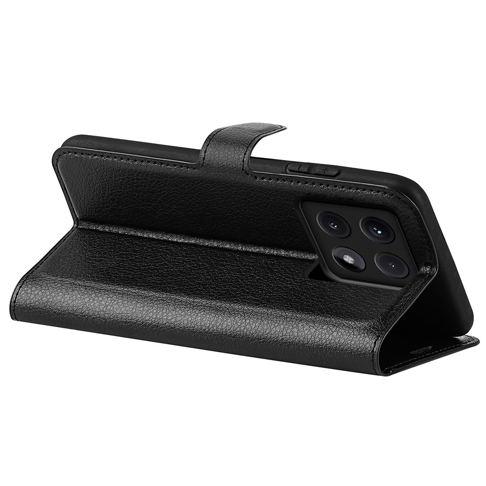 Litchi könyv tok a Xiaomi 14T-hez - fekete