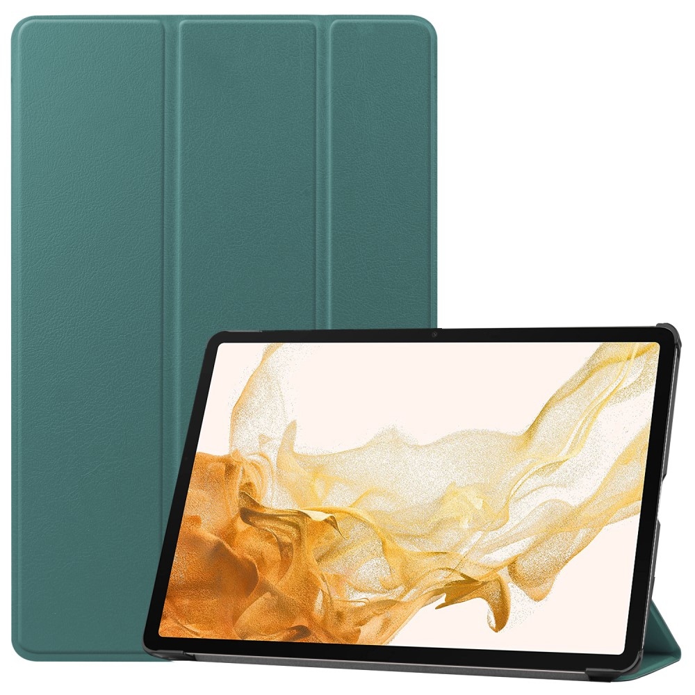 Ügyes záró tok Samsung Galaxy Tab S9+/Tab S10+ - zöld színben