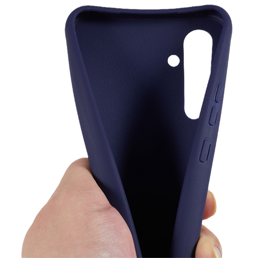 Zsinórral ellátott zselés tok Samsung Galaxy A36 5G-hez - sötétkék