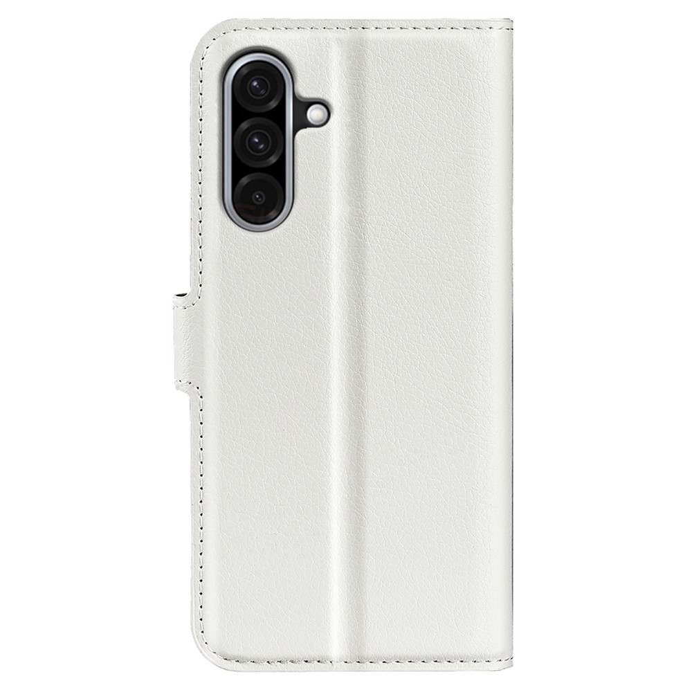 Litchi könyv tok Samsung Galaxy A36 5G - fehér