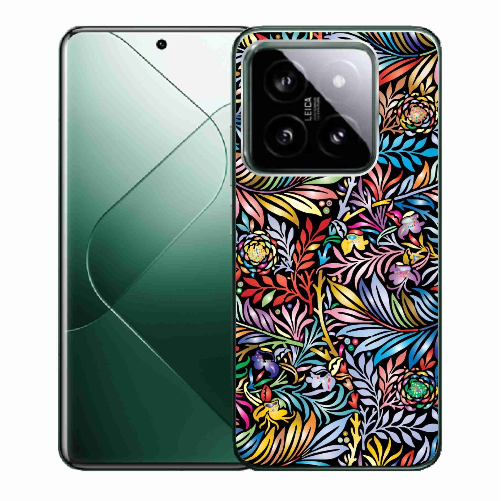 Gél borító mmCase a Xiaomi 14 - virágok 5