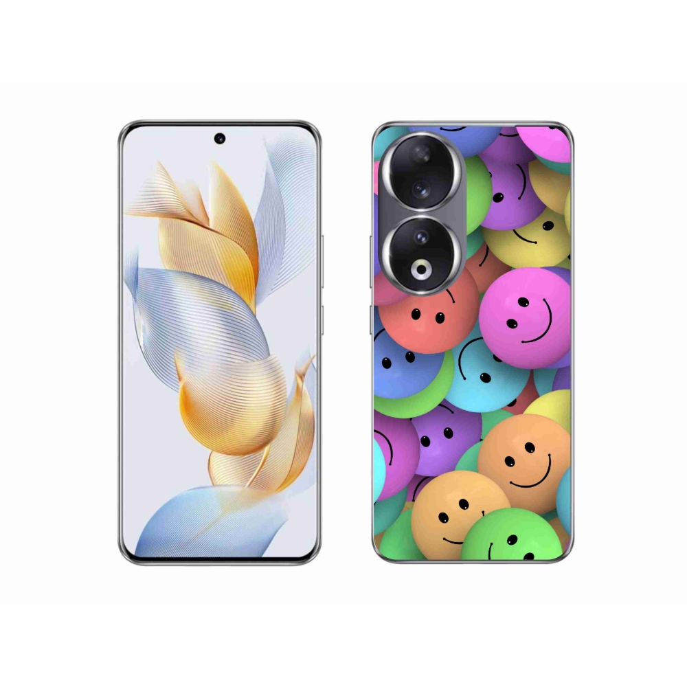 Zselés borító mmCase a Honor 90 készülékhez - színes smiley-k