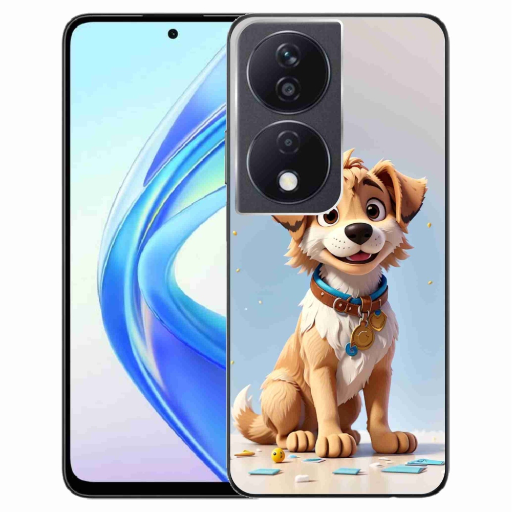 Zselés borítás mmCase a Honor X7b/Honor 90 Smart számára - rajzfilm kölyökkutyus