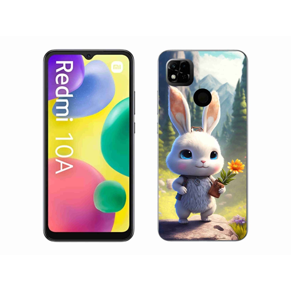 Gél borítás mmCase a Xiaomi Redmi 10A számára - aranyos nyuszi