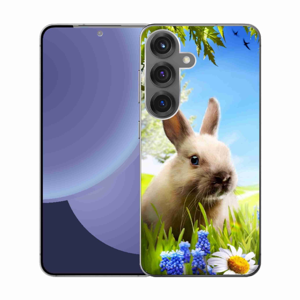 Gél védőhuzat mmCase Samsung Galaxy S25 készülékhez - nyuszi