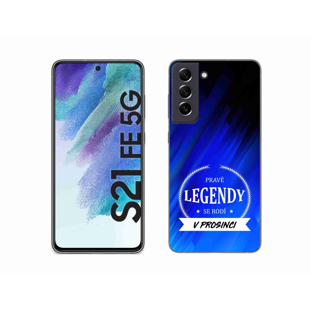 Gél borítás mmCase Samsung Galaxy S21 FE 5G - Legendák decemberben kék háttérrel