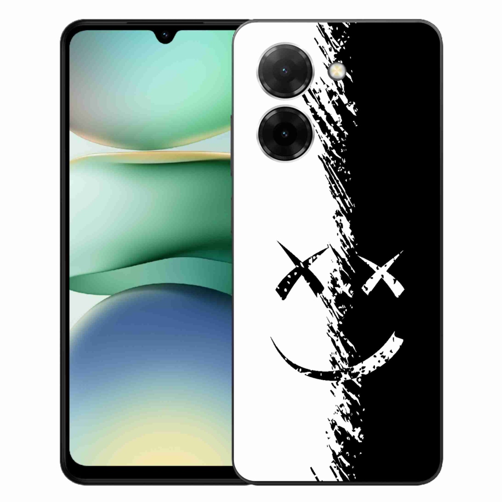Gél borító mmCase a Xiaomi Redmi A5 (173.45x79.35x8.45mm) - fekete-fehér smiley