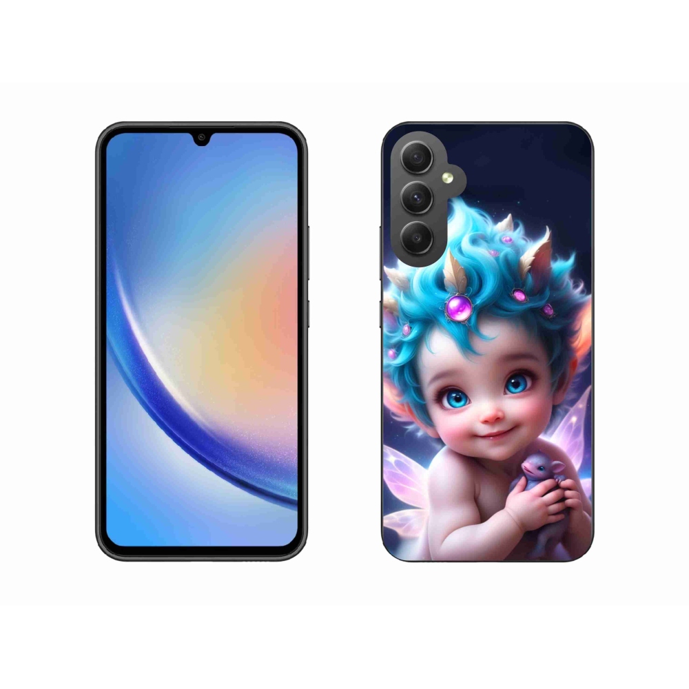 Gél borítás mmCase Samsung Galaxy A34 5G - baba pillangószárnyakkal